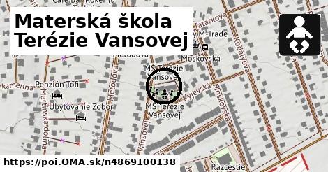 Materská škola Terézie Vansovej