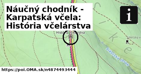 Náučný chodník - Karpatská včela: História včelárstva