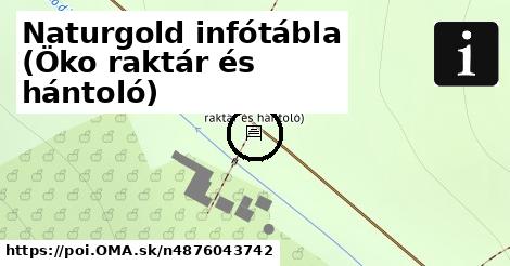 Naturgold infótábla (Öko raktár és hántoló)