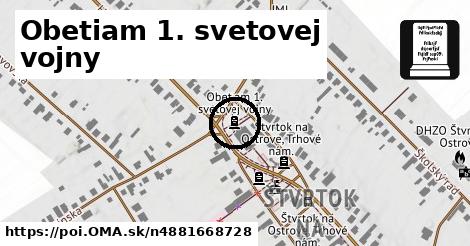 Obetiam 1. svetovej vojny