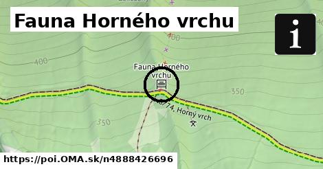 Fauna Horného vrchu