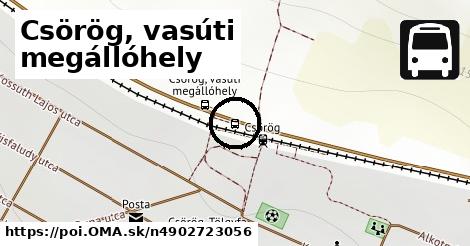 Csörög, vasúti megállóhely