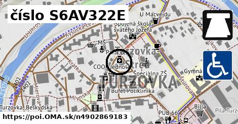 číslo S6AV322E