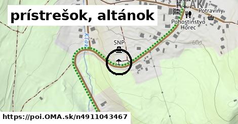 prístrešok, altánok