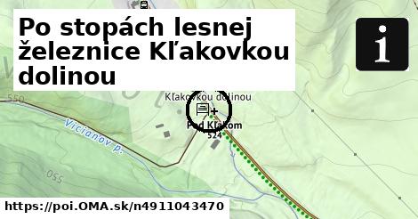 Po stopách lesnej železnice Kľakovkou dolinou