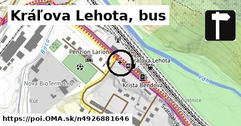 Kráľova Lehota, bus