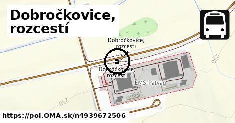 Dobročkovice, rozcestí