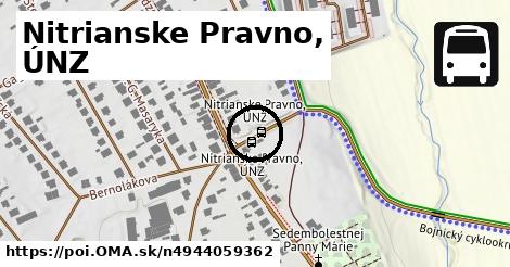 Nitrianske Pravno, ÚNZ