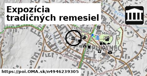 Expozícia tradičných remesiel