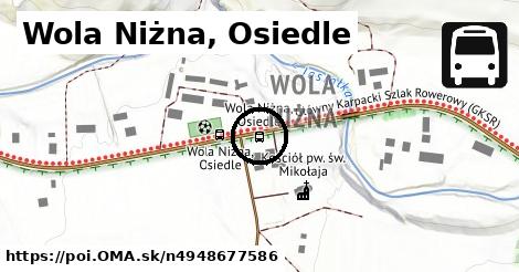 Wola Niżna, Osiedle