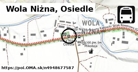 Wola Niżna, Osiedle