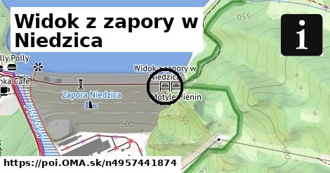 Widok z zapory w Niedzica