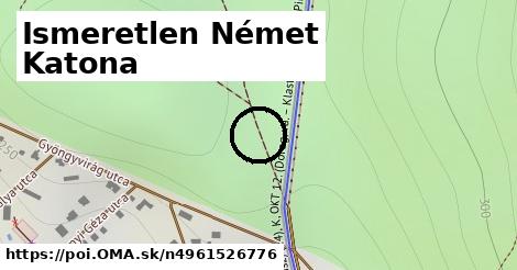 Ismeretlen Német Katona