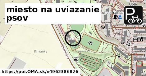 miesto na uviazanie psov