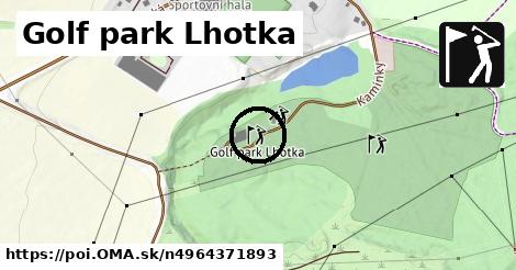 Golf park Lhotka