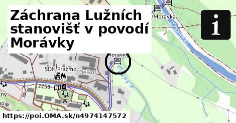 Záchrana Lužních stanovišť v povodí Morávky