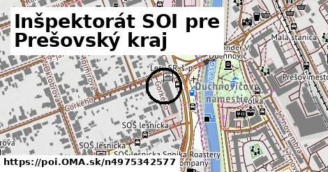 Inšpektorát SOI pre Prešovský kraj