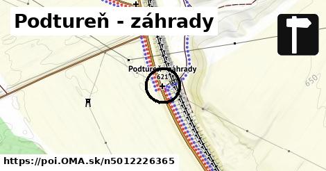 Podtureň - záhrady