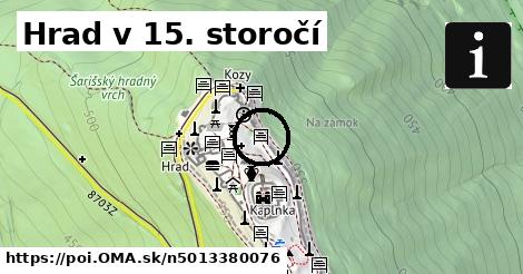 Hrad v 15. storočí