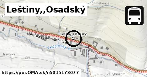 Leštiny,,Osadský