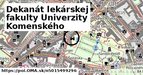 Dekanát lekárskej fakulty Univerzity Komenského