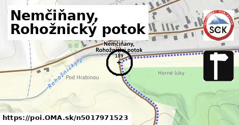 Nemčiňany, Rohožnický potok