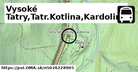 Vysoké Tatry,Tatr.Kotlina,Kardolina