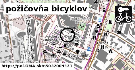 požičovňa bicyklov