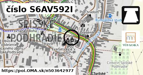 číslo S6AV592I