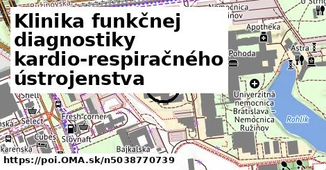 Klinika funkčnej diagnostiky kardio-respiračného ústrojenstva