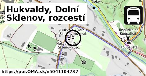 Hukvaldy, Dolní Sklenov, rozcestí