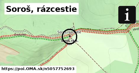 Soroš, rázcestie