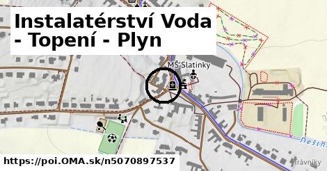 Instalatérství Voda - Topení - Plyn