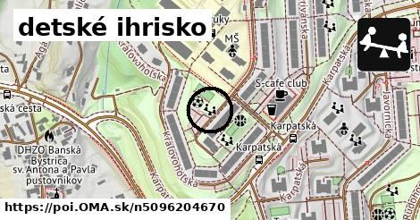 detské ihrisko