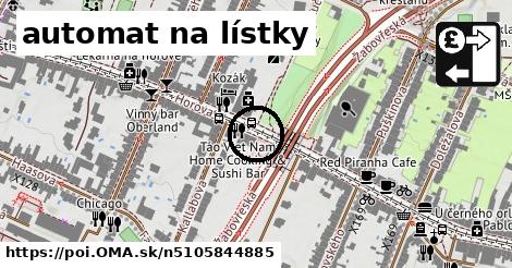 automat na lístky