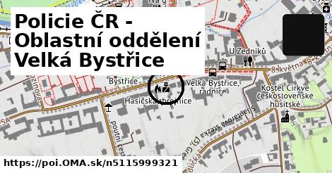 Policie ČR - Oblastní oddělení Velká Bystřice