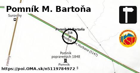 Pomník M. Bartoňa