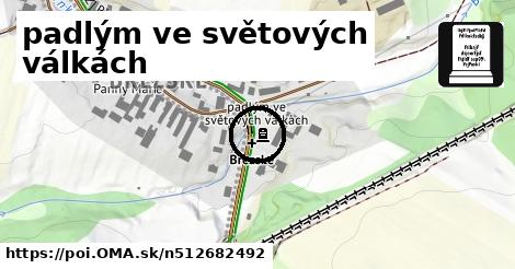 padlým ve světových válkách