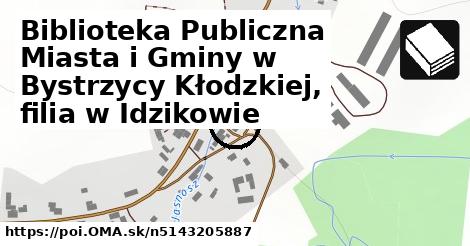 Biblioteka Publiczna Miasta i Gminy w Bystrzycy Kłodzkiej, filia w Idzikowie