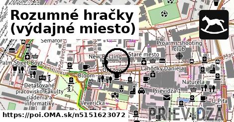 Rozumné hračky (výdajné miesto)