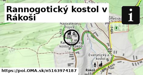 Rannogotický kostol v Rákoši