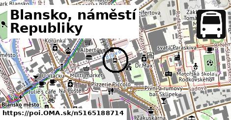 Blansko, náměstí Republiky