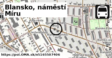 Blansko, náměstí Míru