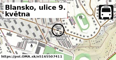 Blansko, ulice 9. května