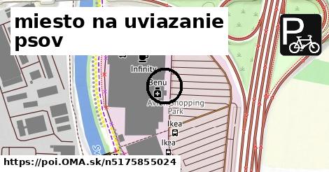 miesto na uviazanie psov