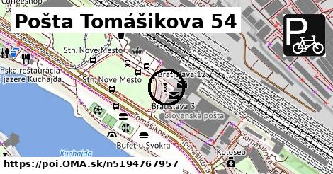 Pošta Tomášikova 54