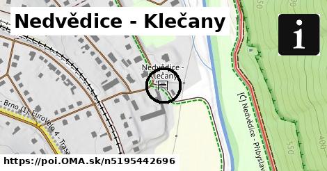 Nedvědice - Klečany