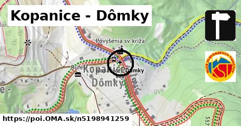 Kopanice - Dômky