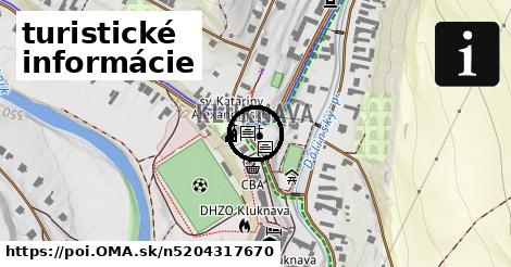 turistické informácie