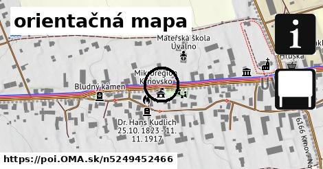 orientačná mapa